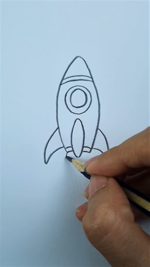 How to Draw a Rocket ✨Tutorial✨ #drawing #art #sketch