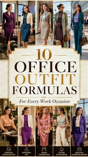 💼 10 Office Outfit Formulas for Every Work Occasion | Elegant Workwear Guide #officestyle #workwear