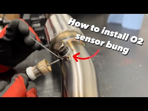 How to install O2 sensor bungs - TIG welding on stainless tube