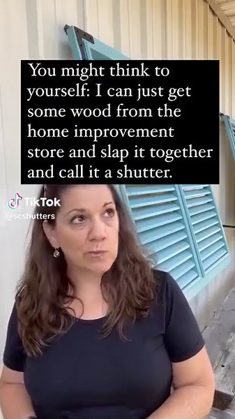 Four reasons why I recommend you don't build your own shutters: 1) Limited styles - with the exception of board and batten shutters, you'll need special tools that most people don't have lying around. 2) Material choice - you're usually limited to cedar and pressure treated pine. You'll have to pick through all the boards to get the straightest, most consistent options. 3) Quality - first time doing anything is never the best. You'll probably scrap a few attempts along the way. 4) Price - it's n