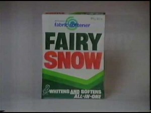 (1998) FAIRY SNOW Washing Powder "Whiteness That's Softer To Wear" ~ TV advert/commercial VHS