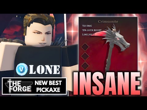 Obtaining NEW DRAGON HEAD Pickaxe In The Forge!