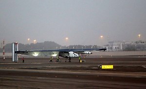First solar-powered plane set to take off