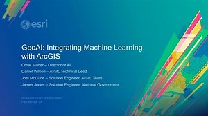 GeoAI: Integrating Machine Learning with ArcGIS