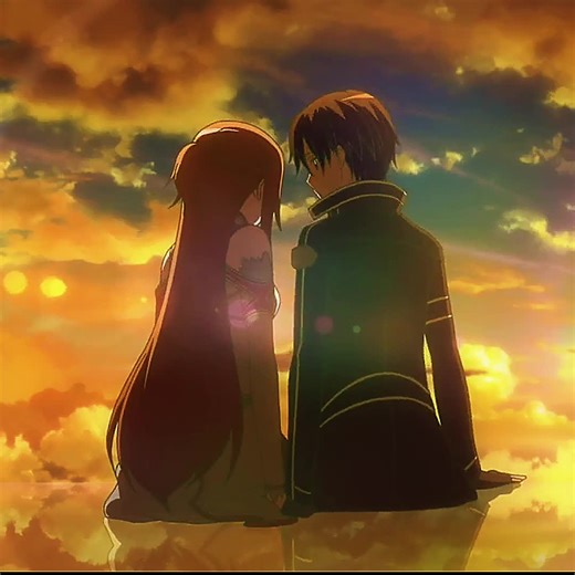 Le dernier moment de Kirito et Asuna dans Aincrad… un adieu inoubliable #swordartonline #animefyp #sao #pourtoi #animesad