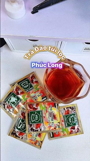 Trà đào túi lọc phúc long #tradao #tratuiloc #phuclong #food #shorst