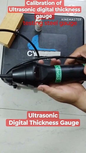 Ultrasonic Digital Thickness Gauge Calibration and Testing, #shorts #calibrations #instruments
