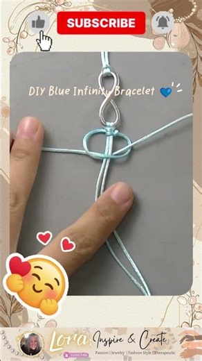 DIY Blue Infinity Bracelet 💙 | Meaningful Handmade Jewelry