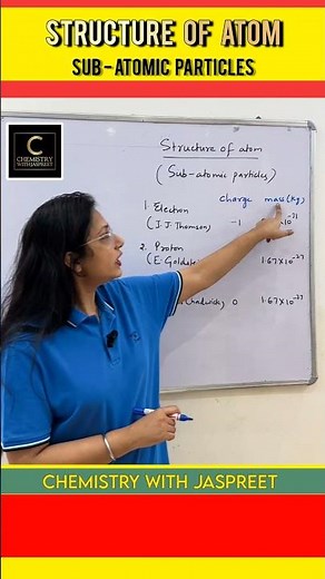 Subatomic Particles Explained | #SubatomicParticles | #AtomicStructure | #ChemistryWithJaspreet