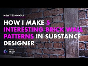 How I make 5 Interesting Brick Wall Patterns in Substance Designer