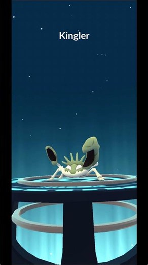Shiny Krabby Evolve into Shiny Kingler | Pokemon GO #Shorts