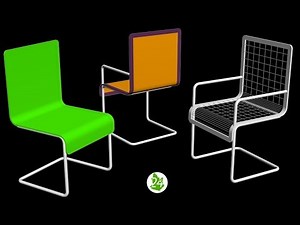 CREATING A CHAIR IN 3DS MAX. Building chairs from splines 🔥 Сделать стул 3дс макс Lesson 45