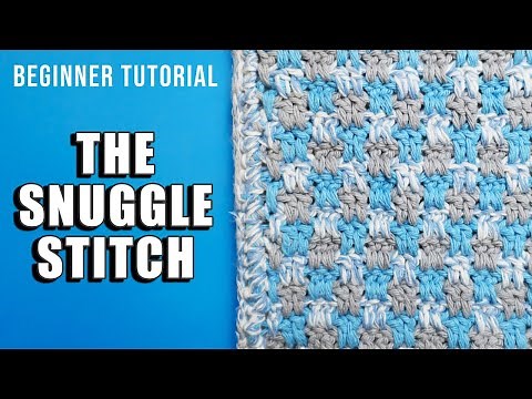 How to Crochet the SNUGGLE STITCH (It Looks Like Gingham) - Beginner Friendly Tutorial