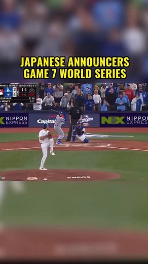 World Series Game 7 Japanese announcers. Sounds so lit 😅🙌🏻🔥 #fyp #dodgers #dodgerbaseball #dodgergame #worldseries #bluejays #japanese #game7 #torontobluejays | Anthony Bizarro