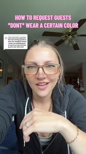 Replying to @jillian.o1322 Afraid your guests are going to br confused for your wedding party? Want to request your guests do *not* wear a particular color? #weddingcolorscheme #weddingdresscode #weddingdresscodes #weddingrequest #weddingwebsitefaq #wisconsinweddingplanner #plusoneplanning