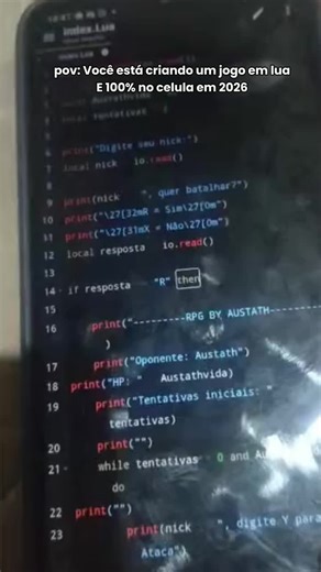 Meu jogo de RPG em Lua para iniciantes