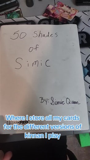 So many ppl know I play Kinnan but I do have several different versions I switch up from and this is where I store things in between swaps #mtgcommander #mtgtiktok #magicthegathering #mtg #mtgcommunity