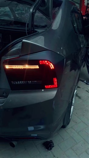 Unique Sticker Designs for White Honda City Back Lights