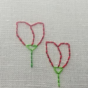 73K views · 1.8K reactions | Embroidering a Rose with Back Stitch | Beginner Friendly Tutorial, Happy Stitching <3 ! | Knit and Stitch | Facebook