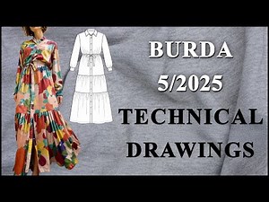 Burda 5/2025 Announcements with Technical Drawings. Burda 5/2025