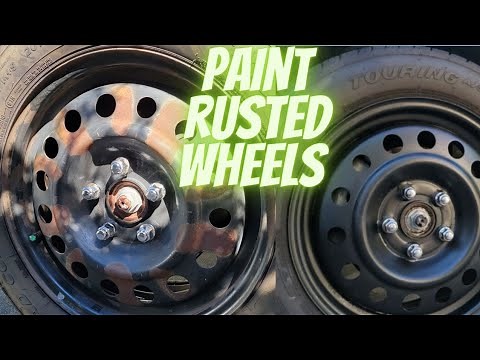 How to paint rusted wheels