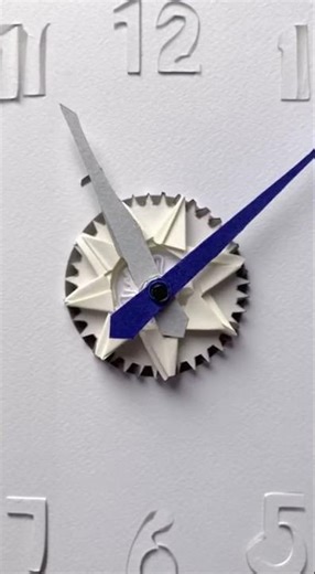 Paper Clock Dial ASMR 🕒📄 Rhythmic Gear Click Loop #asmr #papercraft #asmrpapersounds