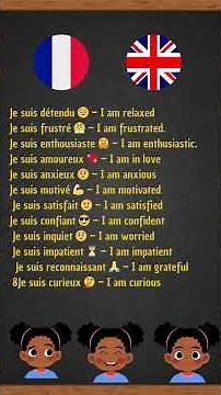 Exprime tes émotions en français 🇫🇷