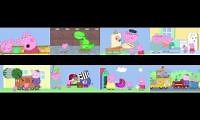 Mix of 8 videos from youtube : Peppa Pig Season 2 (8 episodes played at the same time) #4