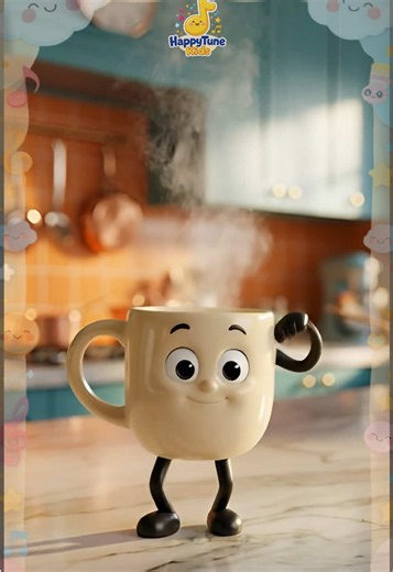 Em uma caneca, uma chaleira, uma colherinha, um colherão! Música infantil | Desenhos infanti para crianças 🎶🥳 #musicainfantil #cartoon #kidsoftiktok #infantil #desenho