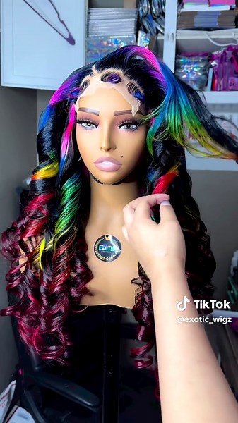 Celebrating 3 yrs of Hair 🎉 July 30th Exotic Collection III🩷💙💚💛❤️ #exoticwigz #fypシ #customwigs