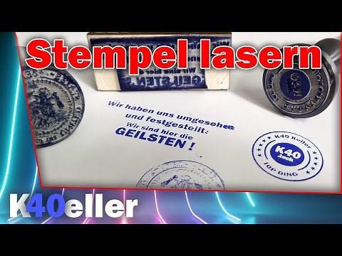 Stempel selber machen mit dem K40 CO2 Laser | K40 Laser
