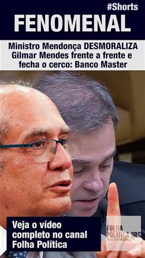 FENOMENAL: Ministro André Mendonça DESMORALIZA Gilmar Mendes frente a frente no STF