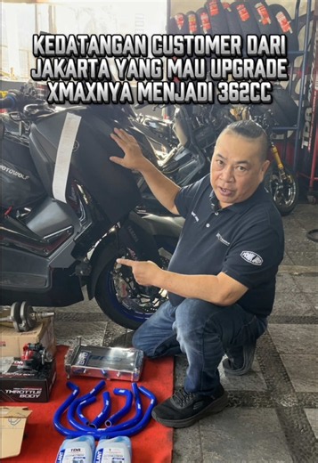 Upgrade XMAX 300 Eropa: Bore Up 78mm Stroke Up XMAX Eropa jadi 362CC