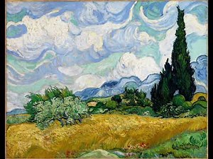 그림멍 Picture-Daze 빈센트 반 고흐-삼나무가 있는 밀밭 Vincent Van Gogh-Wheat Field with Cypresses, Mendelssohn