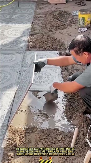 Best of Cement Filling Process for Perfect Floor Tile Patterns #dailywork