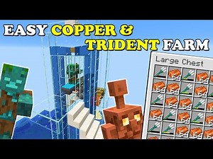 NEW Minecraft Copper & Trident Farm Tutorial | Java 1.21.8+