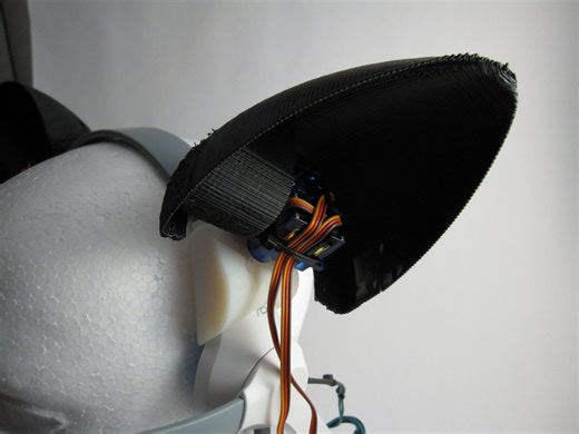 3D-printed cat ears controlled by brain waves