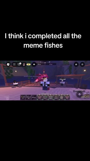 Todos los peces meme en el juego FISCH
