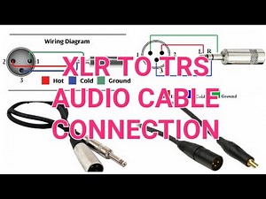 XLR TO TRS AUDIO CABLE CONNECTION DIAGRAM