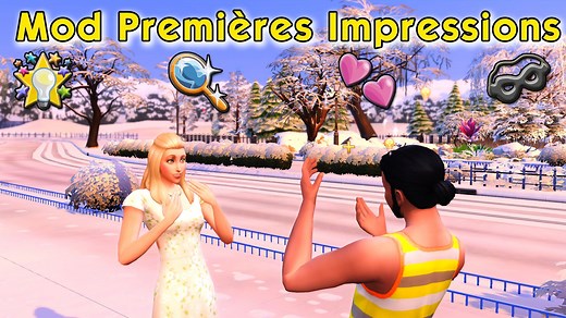 Sentiments et premières impressions entre Sims - Mod Sims 4