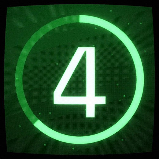 10 Second Cozy Timer | CRT Green Phosphor | Bold Retro Circle Wipe Visual Timer Animated