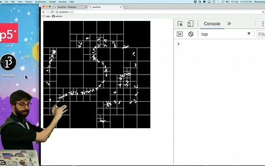 [Coding Challenge ]:四叉树的实现 以及 碰撞检测应用（Quadtree Collisions )