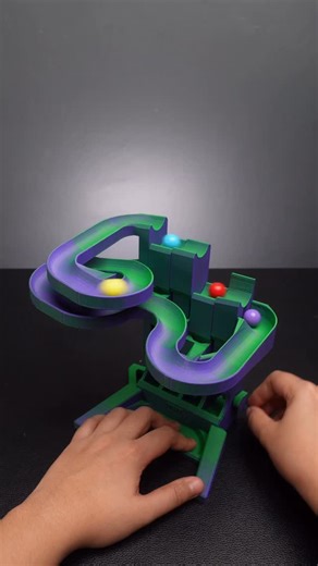 STAN 3D on Instagram: "3D Printed Marble Run Print-In-Place Filament: @inslogic3d Dual Color PLA #3dprinting"