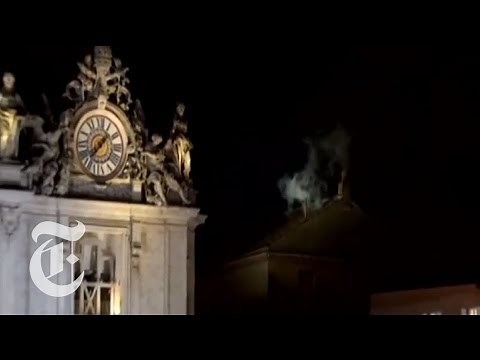 Conclave 2013 | New Pope White Smoke Seen at Vatican in Rome | The New York Times