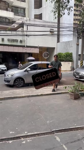 was going to dance while entering then realized there was a public event