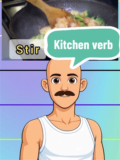 Learn Kitchen Verbs in English and Nepali