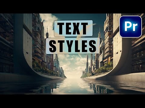 Copy & Paste TEXT STYLES in Premiere Pro