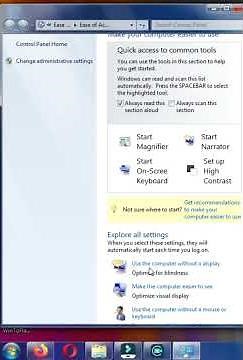 How to Enable Mouse on keyboard Windows 7