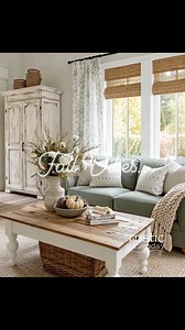 80K views · 2.8K reactions | A cozy fall cottage bathed in soft golden light... sage green accents, flickering candles, and the warmth of an autumn evening... ✨ ㅪㅪㅪ #RusticTuesday #CozyCottage #FallDecor #SageGreenStyle #AutumnVibes | 횛횞횜횝횒회 횝횞횎횜획횊횢 | Facebook