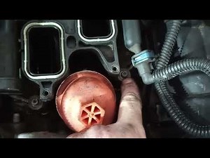 2013-2016 Jeep Wrangler Oil Cooler Removal.